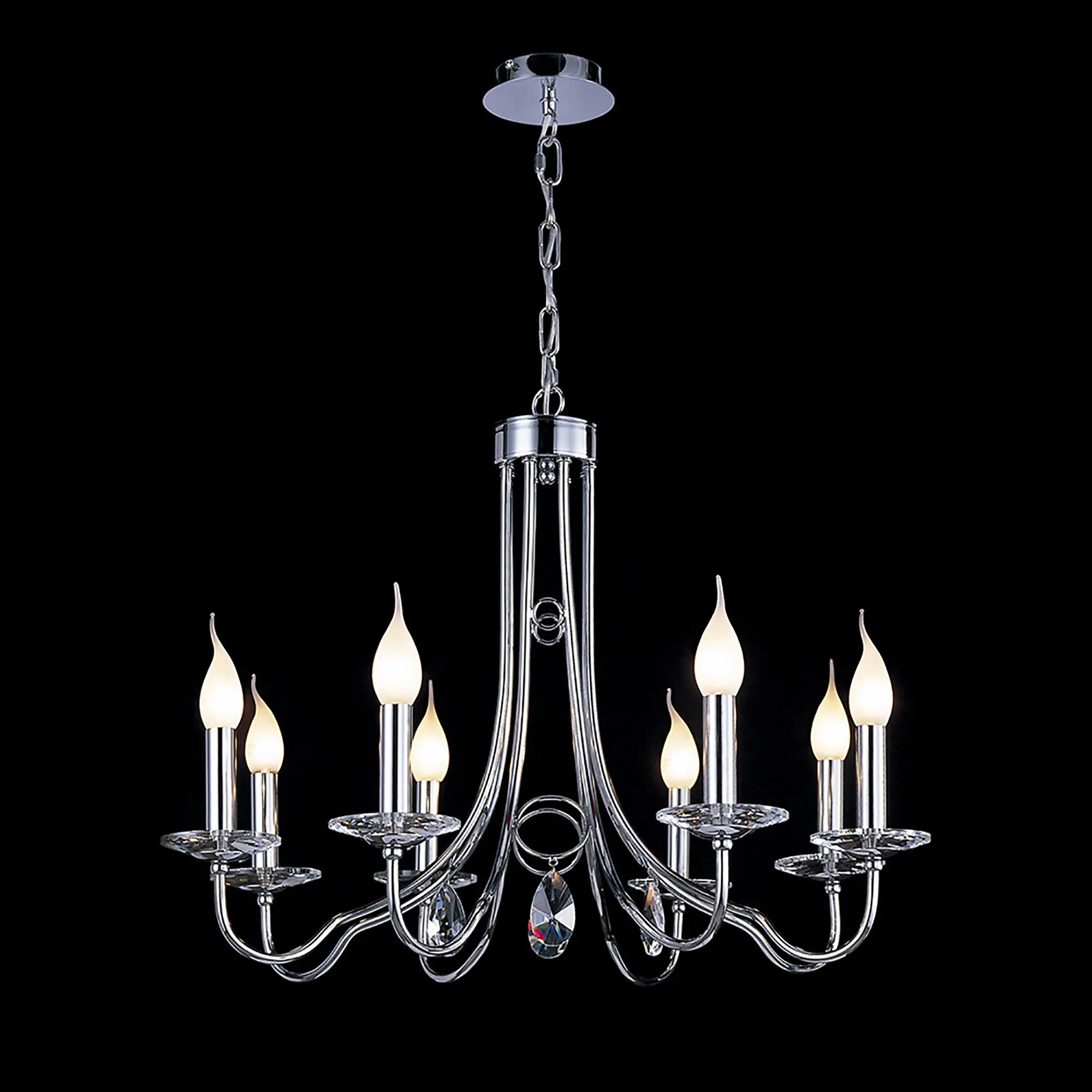 Danya Crystal Ceiling Lights Diyas Multi Arm Crystal Fittings